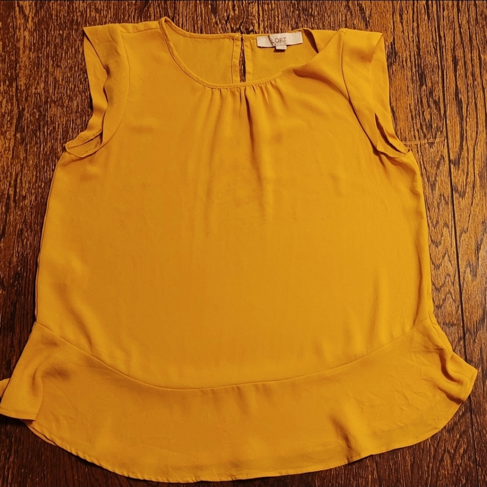LOFT Yellow Blouse (Please Read Description)